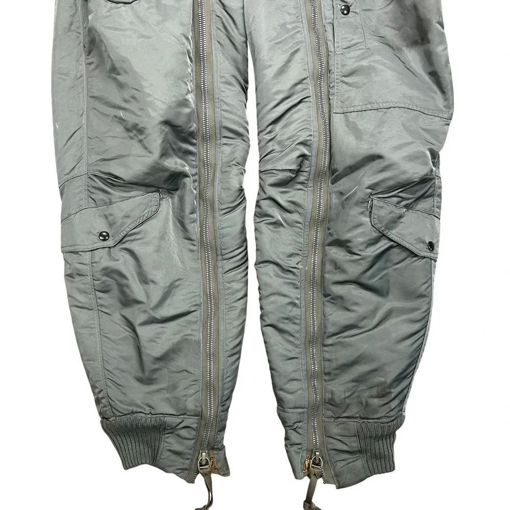 Vintage USAF Type A-11D Flying Trousers Sage Green Flight Pants 38 w/ Suspenders